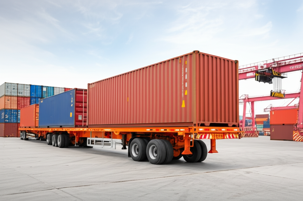 Container chassis truck